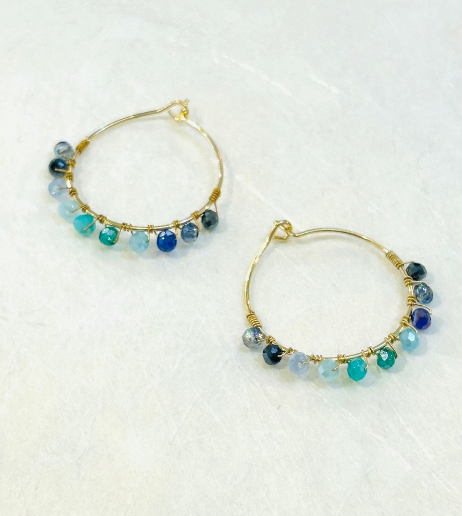 Beaded boho earrings
Fashion hoops
Summer jewelry